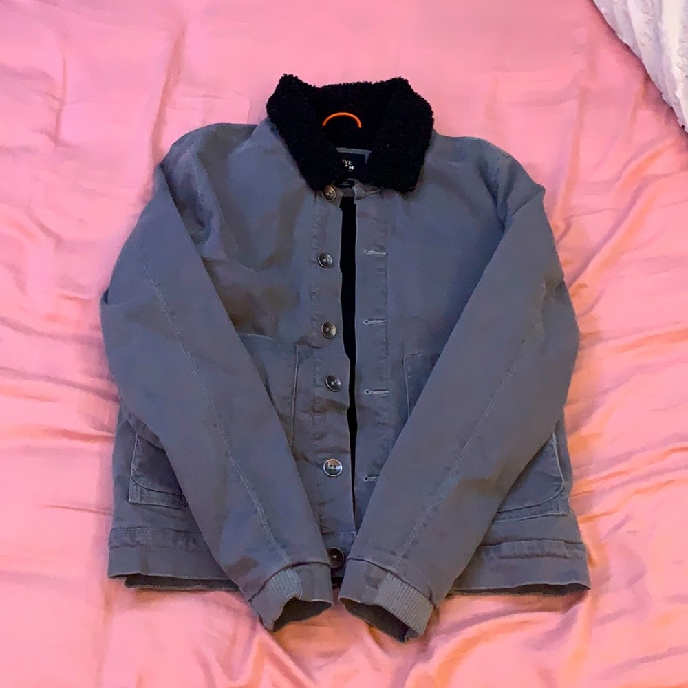 Grey Bomber Jacket